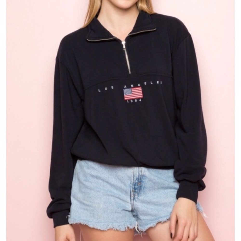 RARE Brandy Melville Quarter zip up